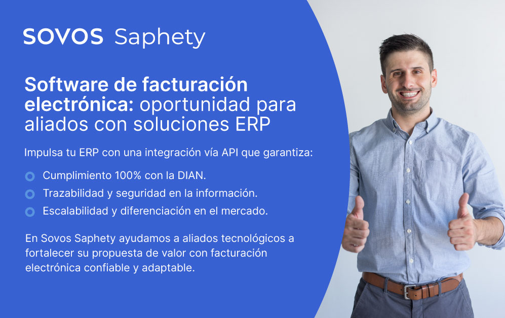 Hombre haciendo un gesto de aprobación para el Software-de-facturacion-electronica