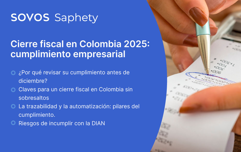 Persona revisando su Cierre fiscal en Colombia